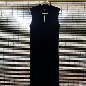 Lilla P NWT sleeveless black maxi dress size M